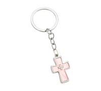Ldabrye Porte-clés tendance inspiré de la dopamine - Design double crucifix - En alliage - Ornement de sac pour clés de voiture, b, taille unique