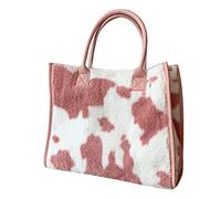 Ldabrye Sac à bandoulière rétro pour femme, sac à main sous les aisselles, sac à provisions chaud, pochette pour téléphone, sacs à main et sacs à main pour femmes, petit, Poudre de motif vache, One