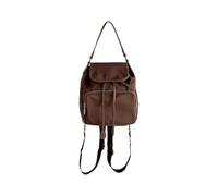 Ldabrye Sac à dos pratique en polyester imprimé léopards pour femme avec bandoulière ergonomique et confortable, marron