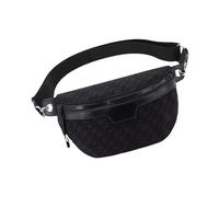 Ldabrye Sac à main pour femme en cuir synthétique décontracté avec sangle réglable, Noir , 13 cm