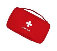 Ldabrye Sac de rangement de premiers secours en tissu Oxford renforcé pour la préparation aux situations d'urgence, le camping, la randonnée, l'atelier, la voiture, l'atelier, Rouge, Beauté de masse