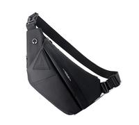 Ldabrye Sacs à main pour femme, sac de ceinture, sac de poitrine de grande capacité pour homme, résistant aux éclaboussures, sac à bandoulière, Noir-épaule droite, 13 cm