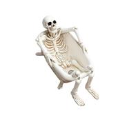 Ldabrye Sculpture squelette en résine pour Halloween, décoration de jardin, décoration d'Halloween sans danger pour les animaux domestiques