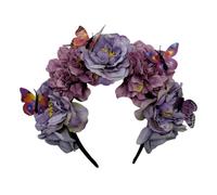 Ldabrye Serre-tête bohème en forme de fleur réglable pour mariée, mariage, spectacle, accessoires de cheveux pour femmes et filles