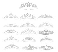 Ldabrye Serre-tête élégant pour anniversaire, mariage, reine pour filles, spectacle, fête, costume élégant