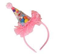 Ldabrye Serre-tête Happy Birthday Party Hat Birthday Celebration Accessoires de tête Photo Bandeau Cheveux Accessoires pour Femmes Filles