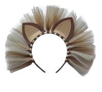 Ldabrye Serre-tête oreilles de lion pour les vacances, les fêtes, les enfants, les grandes oreilles de lion, accessoires de cheveux pour femmes et filles