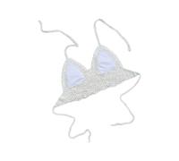 Ldabrye Soutien-gorge de bain dos nu en crochet pour femme