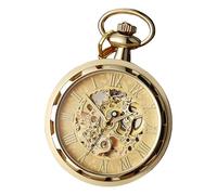 Ldabrye Subcultures Montre de poche mécanique sous-cultures Anime Antique Montre de poche pour les amateurs de mode Anime et collectionneur Montre nostalgique, doré