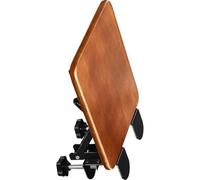 Ldabrye Support de main d'ordinateur pliable pour ordinateur de bureau et jeux avec tapis en bois antidérapant