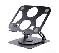 Ldabrye Support en acier carbone pour ordinateur portable - Rotation à 360° - Design ventilé pour améliorer le refroidissement - Hauteur réglable de 50 mm à 290 mm