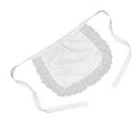 Ldabrye Tablier en dentelle à volants et jupon en tulle pour femme de style petit cuisinier chinois pour photographie et jeu de rôle, Petite dentelle, taille unique
