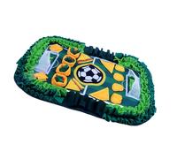 Ldabrye Tapis en polaire douce anti-odeurs pour chien - Soulage le stress - Jouet de jeu - Distributeur de friandises - Football