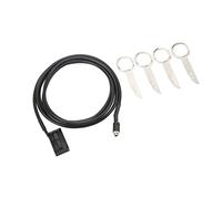 Ldafava AUX dans Le câble Audio Premium ABS Plastique Remplacement pour Mondeo Focus MK2 Transit Fusion Galaxy Cmax Tourneo 2002 2010 2PCS avec Outils de Retrait