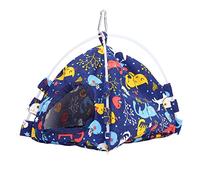 Ldafava Bed House House Tente Crochet Conception Pliable Portable Soft Confortable Hamac Hangable Hammac pour Les Petits Oiseaux Parkets Cocascles Cage Canvas 24 x 22 x 19cm