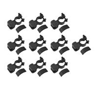 Ldafava Bike Flashlight Mount Support à 360 degrés de lampe de poche rotatif à 360 degrés Stand de pince C avec un joint antidérapant pour 25 35 mm Gardeau Noir 10pcs