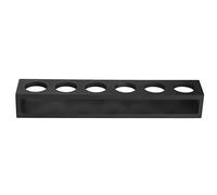 Ldafava Black Wooden Wine Glass Rack Rack Colters Top pour un bar à domicile Utilisation du mariage (Black Straight 6 trous)