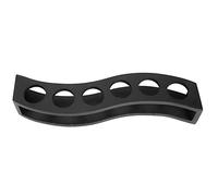 Ldafava Black Wooden Wine Glass Rack Rack Colters Top pour un bar à domicile Utilisation du mariage (Trou S6 noir)