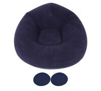 Ldafava Chaise canapé Gonflable Ultra Soft Portable Spherical Lounge Furniture for Indoor Outdoor Camping Travel Picnic Bleu 43.3x43.3x31.5in