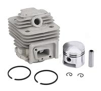 Ldafava Ensemble de Cylindre Piston Kit Ring Set High Performance Pièces de Remplacement Durable Compatible avec TL52 BG520 Brush Cutter Engine 44 mm Aluminium