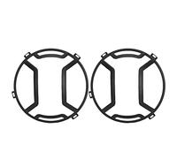 Ldafava Garniture de protection pour phare antibrouillard avant en alliage d'aluminium de qualité supérieure, design élégant, ajustement parfait pour JK Unlimited 2007-2017, noir, 2