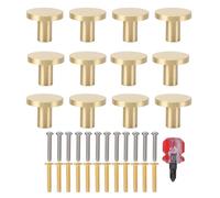 Ldafava Gold Cabinet Boutons de tiroir et poignées armoires élégantes Hollow Sturdy Zinc Alliage Hardware for Kitchen Cabinets Dressher Gold Silver Vis inclus 12 pack