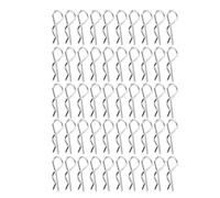 Ldafava Goupille de Clip de Corps RC, 50 pièces Accessoires RC Broche de Clip de Corps de Type R pour Coque de Voiture télécommandée à l'échelle 1/10 1/12 1/16