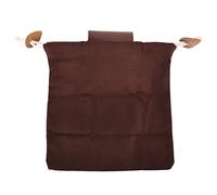Ldafava Le Fruit extérieur rassemblant Le Cuir Durable de Toile de Roches 21.5x21cm de coquilles Sac de cueillette de Fruits de Ceinture de Poche de fourrage de Toile en Cuir (Brun)