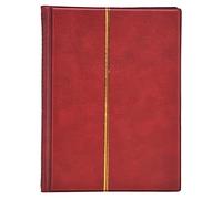 Ldafava Livre de Collection de pièces de Monnaie 250 Pocket Commémorative Coin Collect Holder Storage Album Book for Home (Rouge)