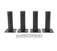 Ldafava Meubles Juères Réglables Cabinet en Fer Ajustement Sofa Round Sofa Support Pied Foot Avable pour la Cuisine Table Black Lacquer en revêtement en revêtement Sturdy Jamches de