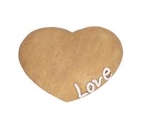 Ldafava Pet Memorial Stone Coeur en Forme de Jardin gravé Résine Tombstone Resin Matière Mémoral Dog Chat Cat Gardestone for Backyard Lawn Outdoor (Sable)