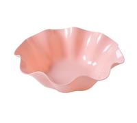 Ldafava Plateau de fruits bol fruit fruit plateau plateau moderne conception simple conception ronde rond de base stable couleur vibrante lissage plastique pour fête du bar familial