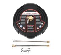 Ldafava Pression Waser de Nettoyant 13 Pouces Hourdeux en Acier Inoxydable Power Roundez-Vous avec 2 s d'extension pour Les Portes Patios Tiles en béton Nettoyage de Pierre 2500 pSI