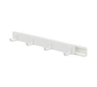 Ldafava Rangement mur à crochet adhésif glissant coulissant un cintre mural multifonctionnel pour la chambre de la salle de bain Abs Abs blanc 2 pack