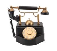 Ldafava Retro Rotary Dial Téléphone Vintage Iron Art Téléphone DÉCORD State Artiste Figurine Desk Decoration for Home Coffee Shop Bar Office Gift