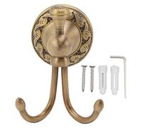Ldafava Robe Hook Coat Crochet Salle de bain Robe Robe Rétro Moup de mur délicat Double broche en laiton en acier inoxydable résistance à la rouille Résistation de Us Résistant Facile à