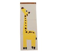 Ldafava Sac de Rangement Mural sur la Porte Organisateur Suspendu à 3 Couches Cribe de Rangement en Feutre Poches de Rangement pour bébé (Girafe)