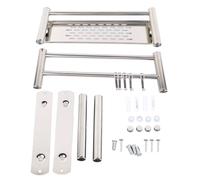 Ldafava Salles de Salle de Bain étagères flottantes en Acier Inoxydable épaissis à Une Seule Couche 40 cm Organisateur de Support de Serviette de Douche pour Espace de Rangement de Salle