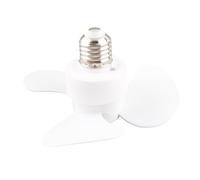 Ldafava Socket Mini Fan E27 E26 Caliber Silent Screw in Small Fan ABS Blades Aluminum Head Energy Saving for Bedroom Kitchen Office