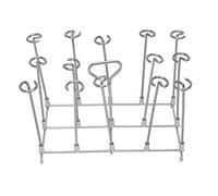 Ldafava Support à brochettes Vertical en Acier Inoxydable pour friteuse, Cuisson Uniforme, antirouille, Durable, pour Barbecue, Gril, Four, Viande, Poulet, Fruits de mer, légumes, 14