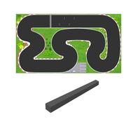 LDARC 1609A 160 x 90 cm Circuit de course avec barrières pour mini voiture télécommandée 1/43 1/58 1/64 1/72, mini accessoires de voiture pour course