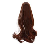 LDAUYZLING 1/3 BJD poupée perruque résistant à la chaleur haute température soie marron foncé longue perruque bouclée pour 8-9 pouces 21-24 cm BJD poupée