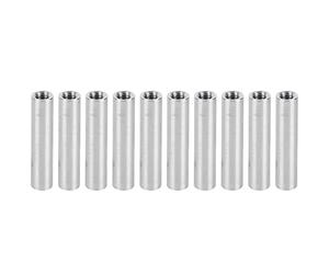 LDAUYZLING 10 pcs Colonne en Alliage D'aluminium Rond Filetage Femelle Entretoise Support Éléments de Fixation M4x0.7mm (Longueur 28 mm)