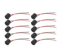 LDAUYZLING 10 pièces Alarme sonore Actif piézo-électrique connecteur Filaire Beeper YMD-12095 DC 3-24V
