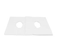 LDAUYZLING 100 pièces couvercle d'appui-tête conception de trou bonne absorption d'eau couverture d'appui-tête jetable respirant pour les salons de beauté (Blanc)