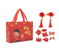 LDAUYZLING 10Pcs Baby Girls Chinese Style Hair Clips Little Girls New Year Hair Clip for Christmas Spring Festival