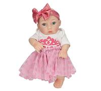 LDAUYZLING 11in Simulation Girl Baby Doll Silicone Lifelike Bathable Vinly Newborn Baby Doll for Mother Collector