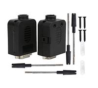 LDAUYZLING 2 pièces DB9 9 Broches Type de vis série à Terminal Adaptateur de connecteur mâle avec étui