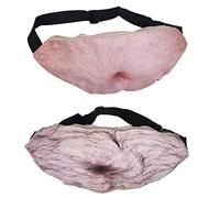 LDAUYZLING 2 pièces faux ventre de bière 3D ventre de bière taille Fanny Packs sacs Gags pour cadeaux de noël
