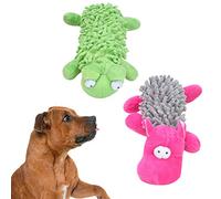 LDAUYZLING 2 pièces Grenouille et Hippopotame en Forme de Peluche Chien à mâcher Morsure Jouet pour Animaux de Compagnie Chiens Chiot Jouets d'entraînement interactifs